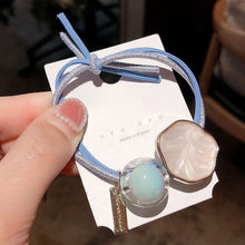 Load image into Gallery viewer, Women Hair Ropes Big Crystal Pearl Band for Fashion
