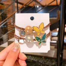 Load image into Gallery viewer, Women Hair Ropes Big Crystal Pearl Band for Fashion

