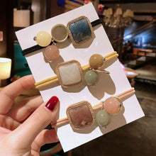 Load image into Gallery viewer, Women Hair Ropes Big Crystal Pearl Band for Fashion
