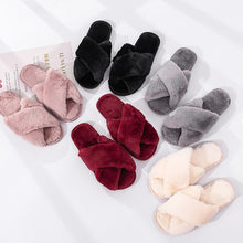 Load image into Gallery viewer, Winter Women House Slippers Faux Fur
