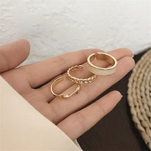 Load image into Gallery viewer, Hip-hop/Rock Metal Geometry Circular Punk Rings Set
