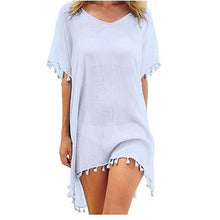 Load image into Gallery viewer, Chiffon Tassels Beach Wear Swimsuit Cover Up

