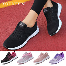 Load image into Gallery viewer, Sneakers Women Casual Lace-Up Mesh Light Breathable

