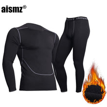 Load image into Gallery viewer, Aismz Winter Thermal Underwear Men Fleece Quick Drying
