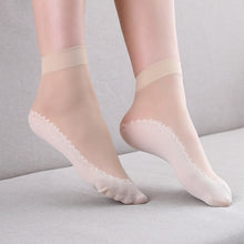 Load image into Gallery viewer, Women Soft Socks Transparent Silk
