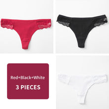 Load image into Gallery viewer, Women's Cotton G-String Thong Panties String Underwear Women Briefs Sexy Lingerie Pants Intimate Ladies Letter pink
