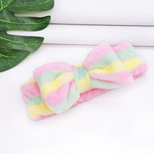 Load image into Gallery viewer, New Letter "OMG" Coral Fleece Soft Bow Headbands for women
