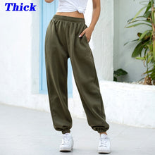 Load image into Gallery viewer, Women Baggy Gray Sports Jogging Pants Wide Leg Oversized Streetwear
