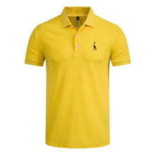 Load image into Gallery viewer, NEGIZBER New Man Polo Shirt Mens Casual Deer Embroidery Cotton
