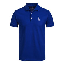 Load image into Gallery viewer, NEGIZBER New Man Polo Shirt Mens Casual Deer Embroidery Cotton
