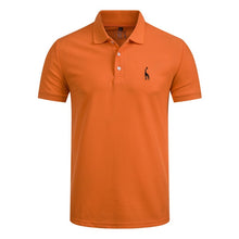 Load image into Gallery viewer, NEGIZBER New Man Polo Shirt Mens Casual Deer Embroidery Cotton
