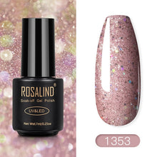 Load image into Gallery viewer, ROSALIND Nail Polish Red Nude Series Polish All For Manicure Nails Art Semi Permanent Gel UV LED Soff Off Hybrid Varnishes
