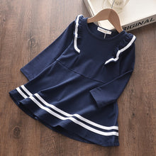 Load image into Gallery viewer, Menoea Toddler Girl Spring Dress Solid Color Baby Girls Turtleneck
