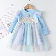 Load image into Gallery viewer, Menoea Toddler Girl Spring Dress Solid Color Baby Girls Turtleneck
