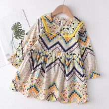 Load image into Gallery viewer, Menoea Toddler Girl Spring Dress Solid Color Baby Girls Turtleneck
