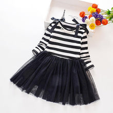 Load image into Gallery viewer, Menoea Toddler Girl Spring Dress Solid Color Baby Girls Turtleneck
