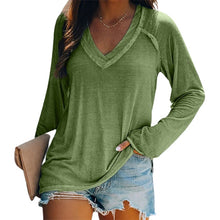 Load image into Gallery viewer, Solid Color Comfortable Casual Round Neck Long Sleeve Knitted T-shirt
