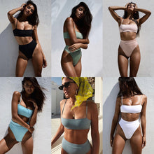 Load image into Gallery viewer, ZTVitality Sexy Bikinis Solid Push Up Bikini 2021 Hot Padded Bra Straps
