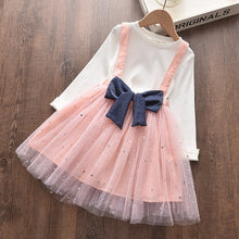 Load image into Gallery viewer, Bear Leader Girls Dress Geometric Pattern Long Sleeve Tutu
