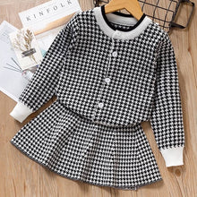 Load image into Gallery viewer, Bear Leader Girls Dress Geometric Pattern Long Sleeve Tutu
