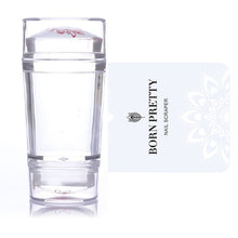 Load image into Gallery viewer, BORN PRETTY Nail Art Templates Clear Jelly Silicone Stamper Enail Stamping Plate Scraper With Cap Transparent Nail Stamper
