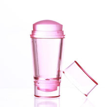 Load image into Gallery viewer, BORN PRETTY Nail Art Templates Clear Jelly Silicone Stamper Enail Stamping Plate Scraper With Cap Transparent Nail Stamper
