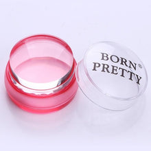 Load image into Gallery viewer, BORN PRETTY Nail Art Templates Clear Jelly Silicone Stamper Enail Stamping Plate Scraper With Cap Transparent Nail Stamper
