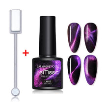 Load image into Gallery viewer, LEMOOC Cat Eye Nail Gel Polish Varnishes Soak Off
