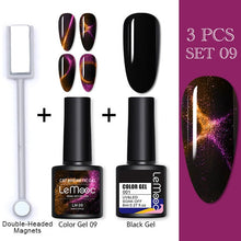Load image into Gallery viewer, LEMOOC Cat Eye Nail Gel Polish Varnishes Soak Off
