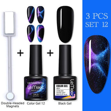 Load image into Gallery viewer, LEMOOC Cat Eye Nail Gel Polish Varnishes Soak Off
