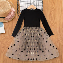 Load image into Gallery viewer, Knitted Chiffon Girl Dress Long Sleeve For Girls
