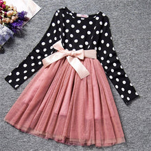 Load image into Gallery viewer, Knitted Chiffon Girl Dress Long Sleeve For Girls
