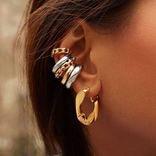 Load image into Gallery viewer, Punk Rock Gold Color Clip Earrings No Piercing
