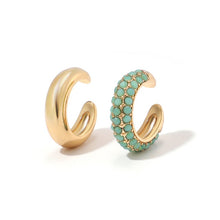 Load image into Gallery viewer, Punk Rock Gold Color Clip Earrings No Piercing
