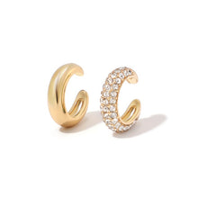 Load image into Gallery viewer, Punk Rock Gold Color Clip Earrings No Piercing
