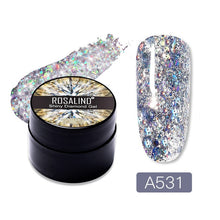Load image into Gallery viewer, ROSALIND Gel Nail Polish Glitter Paint Hybrid Varnishes Shiny Top Base Coat For Nails Set Semi Permanent For Manicure Nail Art
