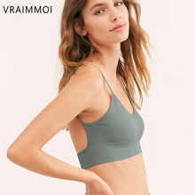 Load image into Gallery viewer, Open Back Tank Top Brassiere Comfortable Seamless

