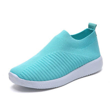 Load image into Gallery viewer, Women shoes 2021 new knitted slip on flat shoes woman tenis feminino casual mesh walking footwear sneakers women vulcanize shoes
