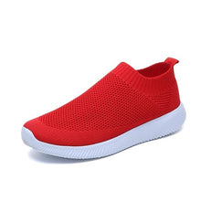 Load image into Gallery viewer, Women shoes 2021 new knitted slip on flat shoes woman tenis feminino casual mesh walking footwear sneakers women vulcanize shoes

