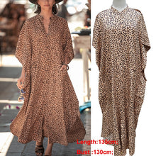Load image into Gallery viewer, Kaftan Beach Print Snakeskin Swimsuit cover up
