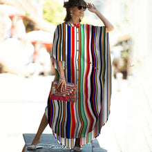 Load image into Gallery viewer, Kaftan Beach Print Snakeskin Swimsuit cover up
