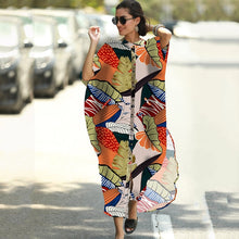 Load image into Gallery viewer, Kaftan Beach Print Snakeskin Swimsuit cover up
