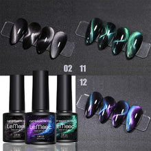 Load image into Gallery viewer, LEMOOC Cat Eye Nail Gel Polish Varnishes Soak Off
