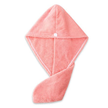 Load image into Gallery viewer, Girl's Hair Drying Hat Quick-dry Hair Towel Cap Hat Bath Hat Microfiber Solid Towel Cap Super Absorption Turban Hair Dry Cap
