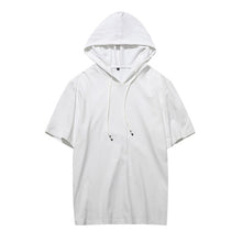 Load image into Gallery viewer, 2021 Summer Men tshirt Casual Solid Loose Hooded Tops Tees Shirts Male New Sportswear Hoodie Short Sleeve Mens T-shirt Clothing
