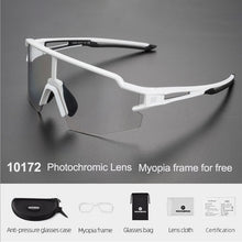 Load image into Gallery viewer, ROCKBROS Photochromic Bike Glasses Bicycle UV400 Sports Sunglasses for Men Women Anti Glare Lightweight Hiking Cycling Glasses
