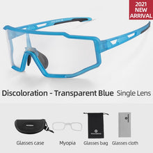 Load image into Gallery viewer, ROCKBROS Photochromic Bike Glasses Bicycle UV400 Sports Sunglasses for Men Women Anti Glare Lightweight Hiking Cycling Glasses
