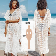 Load image into Gallery viewer, CUPSHE Bikini Cover Up with Fringe Trim

