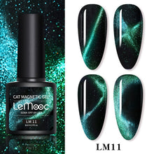 Load image into Gallery viewer, LEMOOC Cat Eye Nail Gel Polish Varnishes Soak Off
