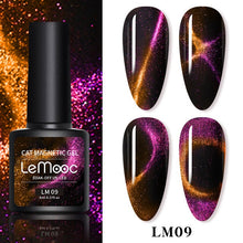 Load image into Gallery viewer, LEMOOC Cat Eye Nail Gel Polish Varnishes Soak Off
